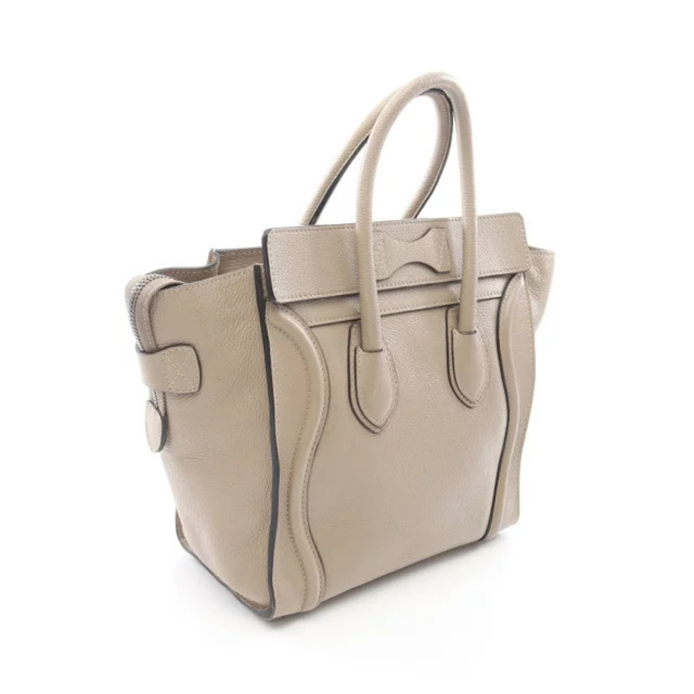 Celine Beige Shopper Bag Tote Luggage Cream Tote Leather Tan Cream